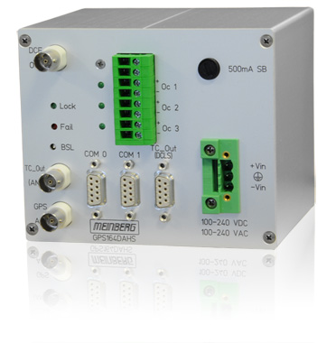 Satellite Receiver with integrated time code generator (DIN Mounting Rail)