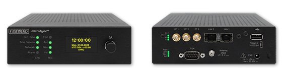  The microSyncXS is a fully-featured GNSS-synchronized NTP & PTP time server. With two PTP-capable network ports operable either in timeTransmitter or timeReceiver mode, the microSyncXS is operable as a high-accuracy grandmaster, boundary clock or ordinary clock.